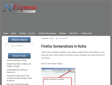 Tablet Screenshot of nexpresslibrary.org